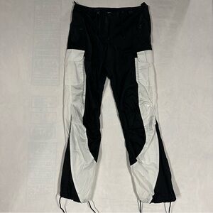 VINTAGE Y2K UFO Contrast Geometric Wind Rave Pants Unisex Medium